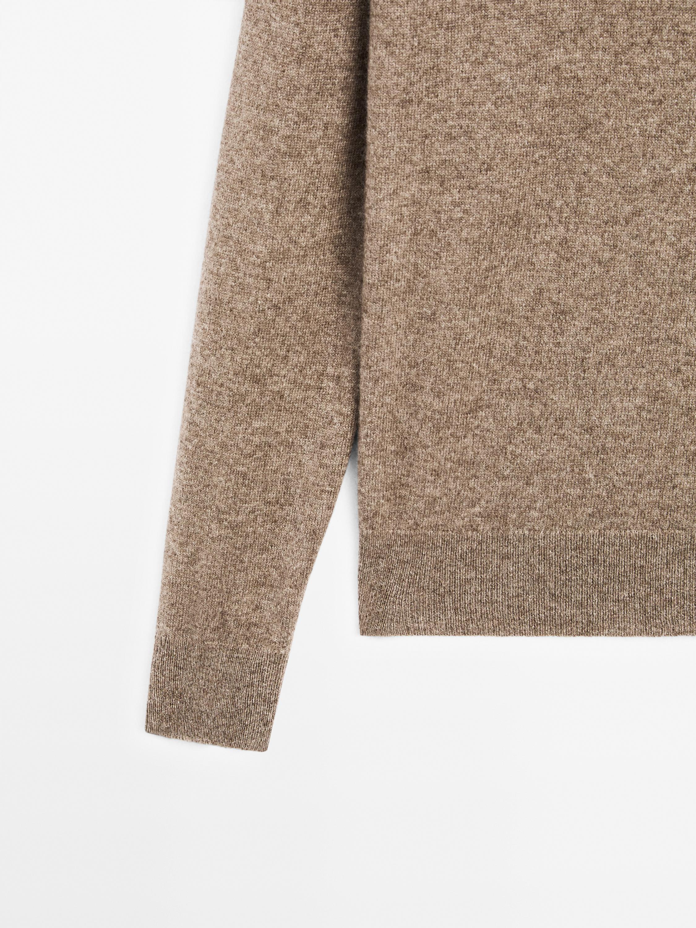 100% cashmere long sleeve sweater